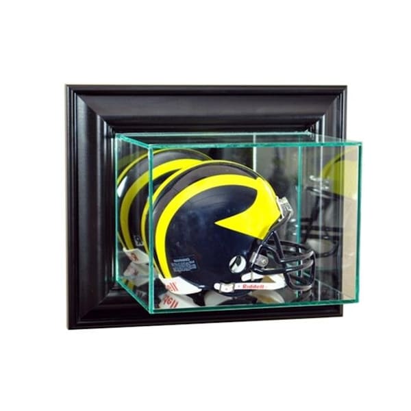 Perfect Cases Perfect Cases WMMH-B Wall Mounted Mini Helmet Display Case; Black WMMH-B - main
